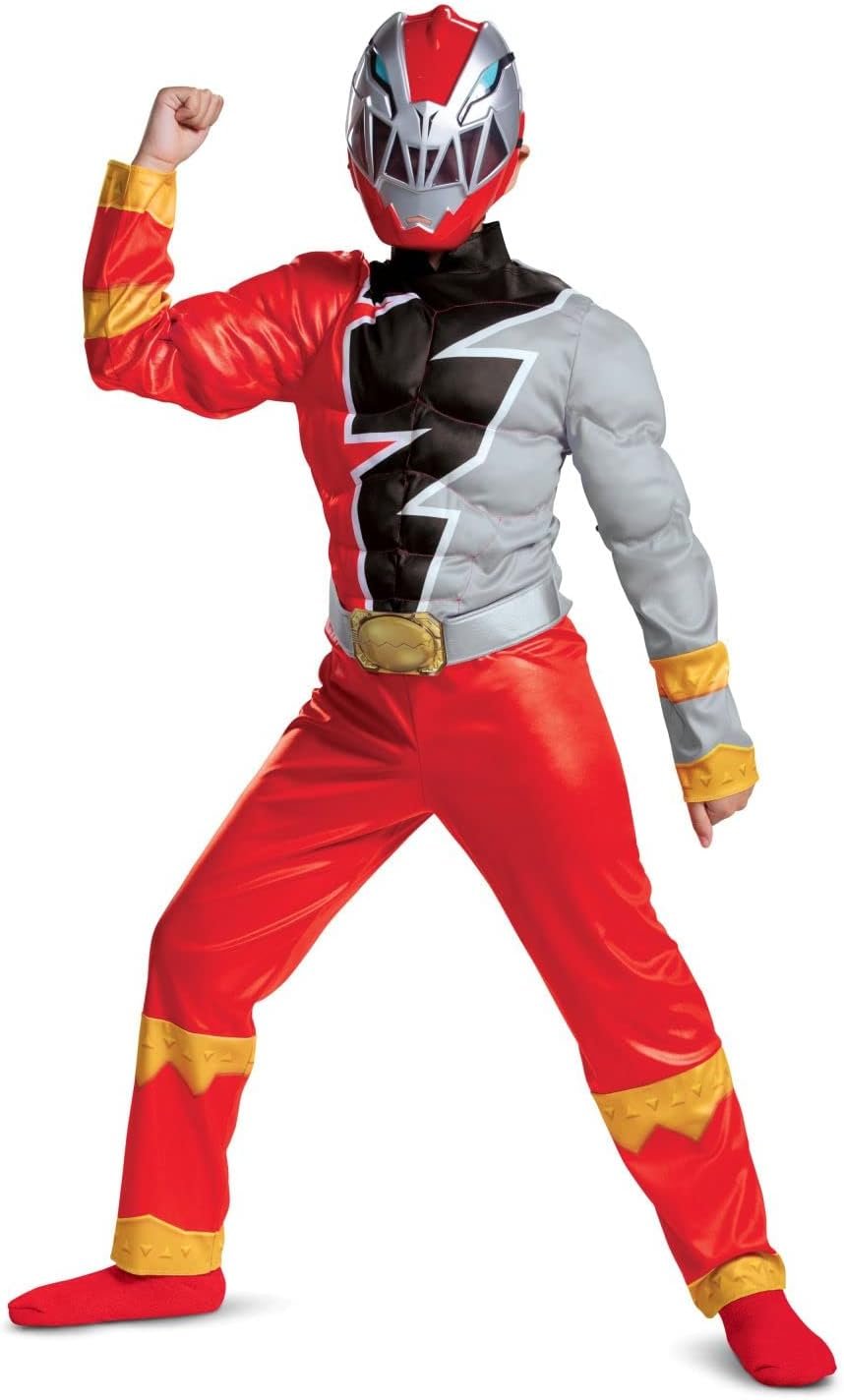 Kids Dino Fury Red Ranger Costume - Roar with Style!
